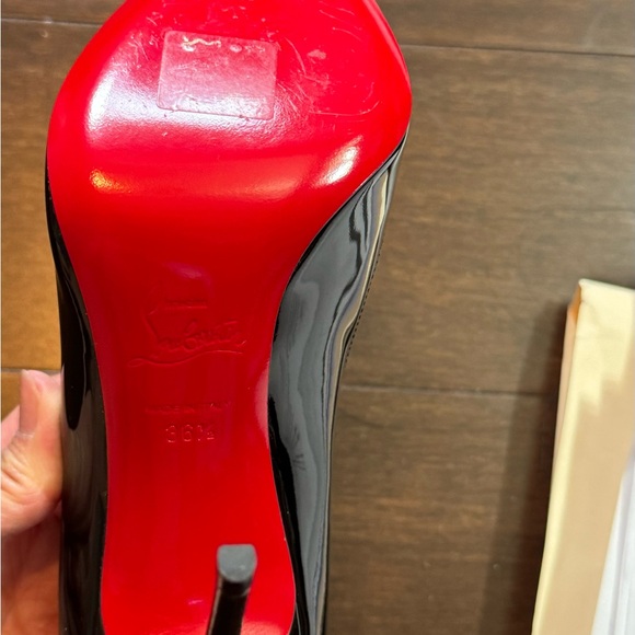 Christian Louboutins Pigalle Follies 100 size 36.5 black NWOT - Picture 3 of 7